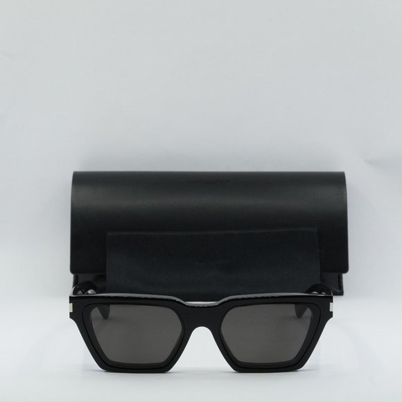FINAL PRICE NEW SAINT LAURENT SL633 CALISTA 001 BLACK CAT EYE SUNGLASSES - Picture 2 of 15
